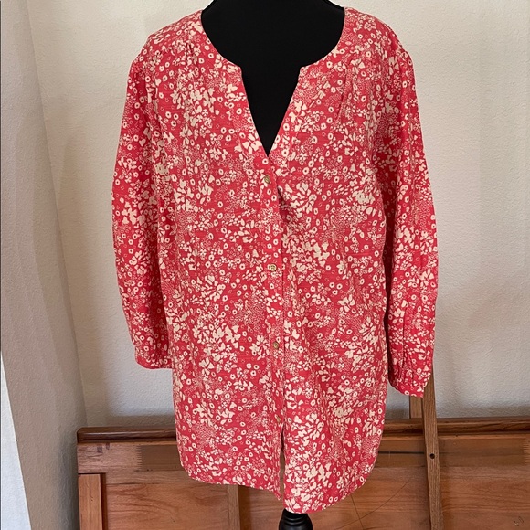 Knox Rose Tops - Knox Rose Floral Blouse XXL